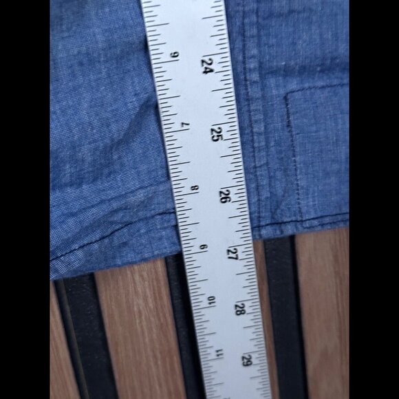 Vintage Mister Freedom Shirt Large Mens 645 Chambray Long Sleeve Button Pocket - Picture 4 of 9